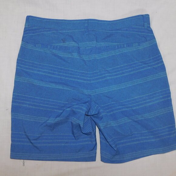 PGA TOUR Mens 36 x 9 Two Tone Blue Striped performance golf Shorts - Picture 7 of 9